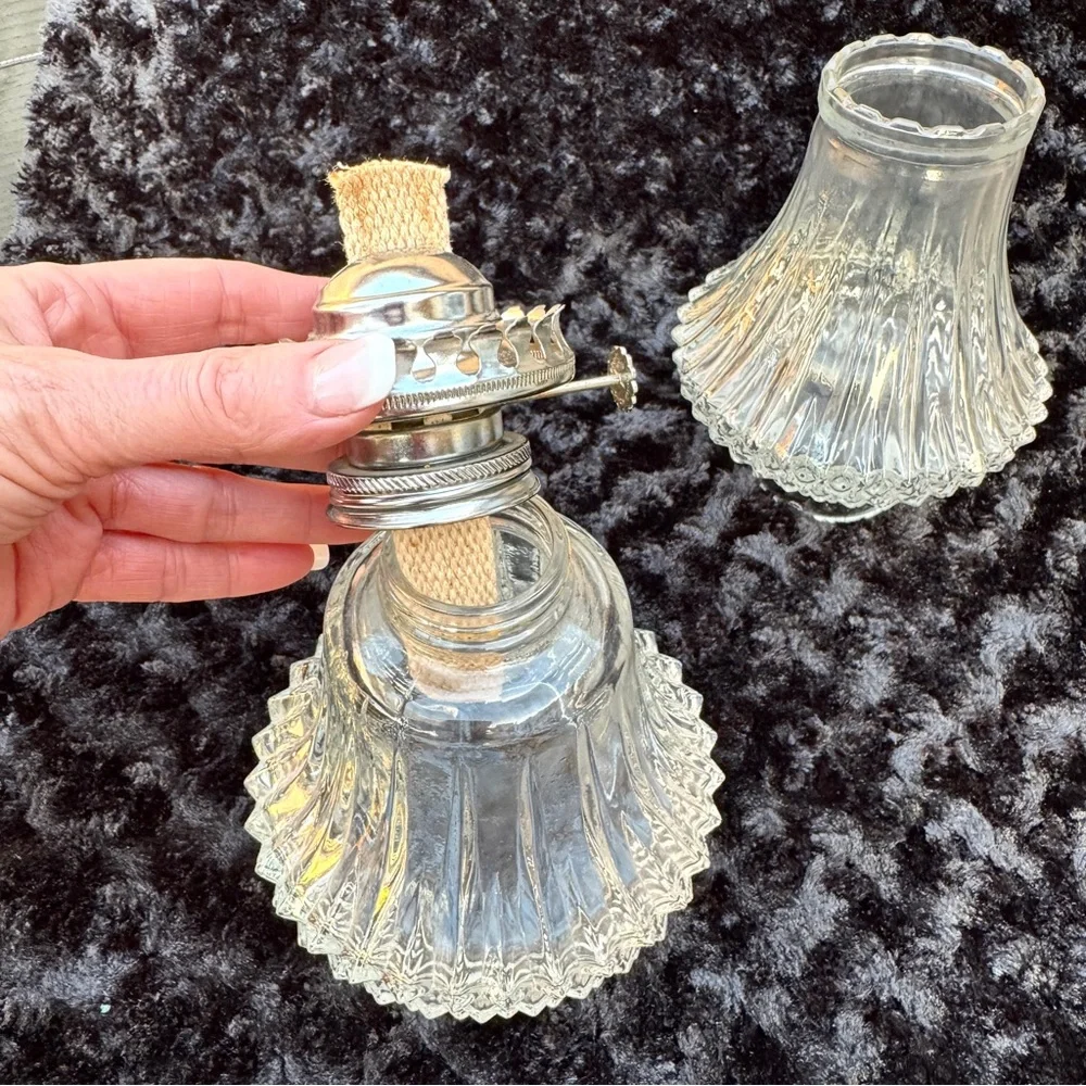 💖 Lamplight Farms NEW Elegant Clear Glass Lamp